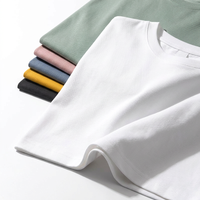 Kaos Pria Polos Basic Berkualitas Tinggi Bahan Tebal Tanpa Motif Kerah Bulat Lengan Pendek Kasual Streetwear 2026 Terbaru