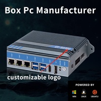 Mini Pc J6412 Ipctech Qiyang industrie sans ventilateur Mini Pc ordinateur intégré Support personnalisation alliage d'aluminium Mini Pcs ODM