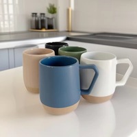 Fournisseur de fabrication sur mesure : Tasses en céramique modernes et minimalistes, finition mate, couleur unie, y compris des mugs et des verres à lait pour la boisson