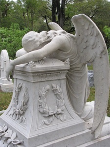 Fabricante Profesional de Estatuas de Ángeles <span class=keywords><strong>Llorones</strong></span> Occidentales Talladas en Mármol, Tamaño Personalizado, Garantía de 5 Años, para Cementerio - Product Image 4