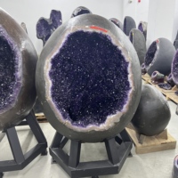 Grande taille, cristal de citrine naturelle, œuf de dinosaure brut, géodes de quartz améthyste, cluster de cristaux spirituels, décoration tendance