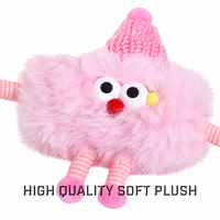 Jouet pour chat en peluche interactif de haute qualité avec herbe à chat intégrée pour chats d'intérieur