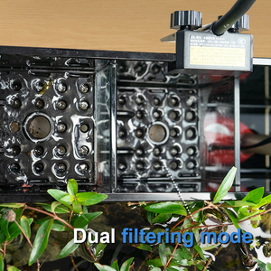 Özel Siyah Dikdörtgen Cam Akvaryum <span class=keywords><strong>Tank</strong></span>ı 6mm Kalınlığında Çift Filtrasyonlu Alt Dolaplar 60L 65L Çevre Dostu Lüks Şık - Product Image 4