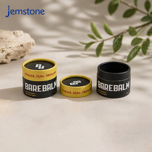 High End Recyclable Cosmetic Kraft Cardboard Facial Scrub Cylinder Tube Packaging <b>Box</b> Face Cream Black Paper Tube Packaging - Product Image 4