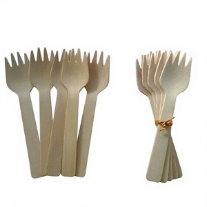 Cuillère en bois jetable de 105 mm, épaisseur 2 mm, écologique, pour yaourts, desserts et aliments - Product Image 1