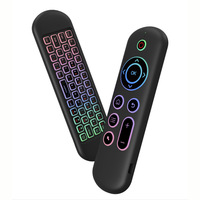 Nouvelle télécommande intelligente M5 2.4G BT 5.2 avec clavier sans fil rétroéclairé 7 couleurs pour Android TV Box Windows Mac Os Linux
