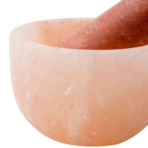 Nuevo Mortero y Maja de Sal del Himalaya Natural 2025, con Tacto Real para Moler Especias, Hierbas y Condimentos, Pakistán - Product Image 4
