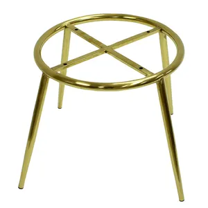 कुर्सी पैर थोक नई डिजाइन सोने 4 भारी शुल्क दौर पार एक्स मल भोजन फर्नीचर आधार मल फ्रेम कुर्सी पैर