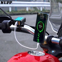 Prise de courant pour téléphone à double port, chargeur de téléphone étanche, chargeur USB double pour montage sur guidon de moto avec interrupteur