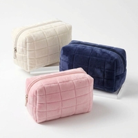 Trousse de Maquillage 2026, Grande Capacité, Matelassée, Douce, pour Voyage, avec Fermeture Éclair Métallique