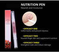 Stylo à huile pour cuticules parfumée aléatoire, huile nutritive professionnelle pour ongles, réparation des cuticules sèches, soin manucure, revitalisant pour cuticules.