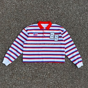 เสื้อยืดแขนยาวสำหรับผู้ชายเสื้อโปโลแขนยาวปักลายได้ตามต้องการ - Product Image 1