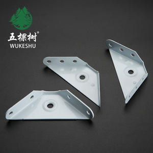 Support triangulaire Wukeshu en acier laminé à froid, acier inoxydable, revêtement en poudre, accessoires de quincaillerie pour armoire et meuble-lavabo de salle de bain - Product Image 2