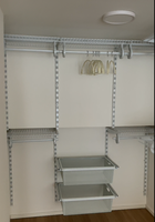 Organisateur de vêtements modulaire en métal, grande capacité, mural, écologique, durable, pour salle de bain, garage, chambre d'hôtel, armoire de cuisine