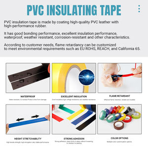 Échantillon gratuit de ruban isolant électrique en PVC <span class=keywords><strong>abro</strong></span> ruban isolant électrique Wonder ruban isolant électrique en PVC ruban PVC Osaka - Product Image 2