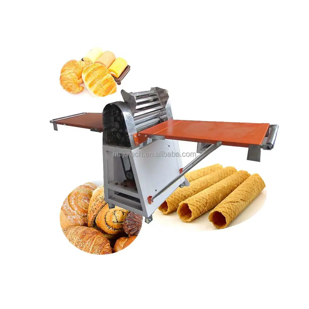 Mesin pembuat puff pizza roti pastry mesin sheeter adonan croissant HJ-CM036