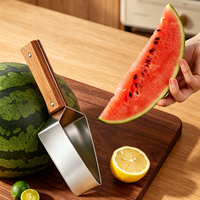 Premium roestvrijstalen watermeloen snijder, handmatige fruitsnijder, tang voor professioneel gebruik, roestvrij & plasticvrij keuken gadget