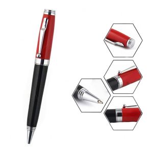 Stylo bille élégant rouge et noir en métal, stylo rétractable de direction pour cadeaux d'affaires et usage professionnel - Product Image 1