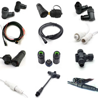 Kit de connecteurs étanches 5 broches fil-fil IP67 scellés pour extension de câble extérieur