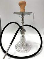 Chicha haut de gamme en acier inoxydable, chicha à un seul tuyau, chicha allemande avec base filetée