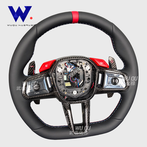 Volante de Fibra de Carbono Genuino de Alta Calidad en Negro para <span class=keywords><strong>BMW</strong></span> G20 G22 G26 G30 G60 G80 Id8 F90 G90 F97 F98 X3M X4M X5M X6M M3 5 - Product Image 6