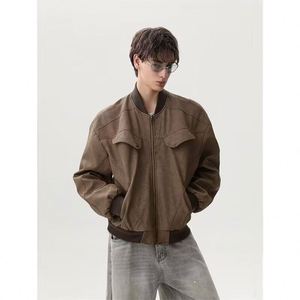 Dropshipping Veste <span class=keywords><strong>Homme</strong></span> Tendance Urbaine de Marque Pluck Handsome, Coupe Ample Style Utilitaire, Printemps-Automne, Vêtement d'extérieur - Product Image 1