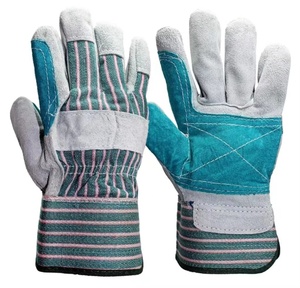 Gants <span class=keywords><strong>de</strong></span> <span class=keywords><strong>soudeur</strong></span> <span class=keywords><strong>de</strong></span> haute qualité sans latex, avec <span class=keywords><strong>manchette</strong></span> en caoutchouc, paume renforcée double, en cuir <span class=keywords><strong>de</strong></span> vachette pleine fleur, gants <span class=keywords><strong>de</strong></span> sécurité générale - Product Image 1