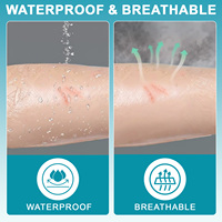 ELAIMEI 50 Pansements Transparents Imperméables pour la Natation, la Douche, les Blessures Post-Opératoires ou comme Protection IV