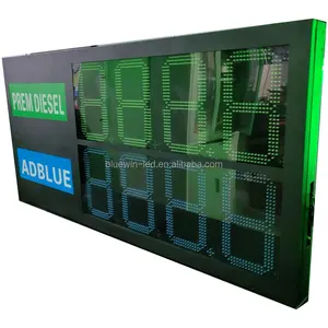 白/赤/緑/黄/青LED価格表示18 "ガソリンスタンドLEDガス価格記号