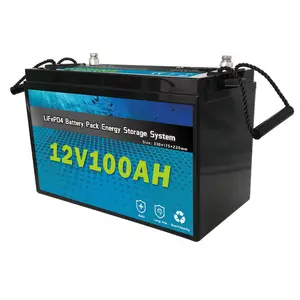 Lifepo4-batería De Litio portátil, estación De energía De 24V, 12V, 200AH, 100AH, OEM