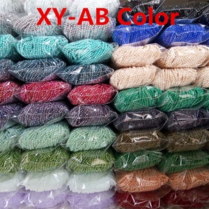 Cuentas de Cristal Planas y Redondas de 8mm en Colores <span class=keywords><strong>AB</strong></span>, Cuentas de Vidrio para Pulseras Lampwork, Cuentas de Cristal Facetadas Sueltas en Forma de Rondelle - Product Image 4