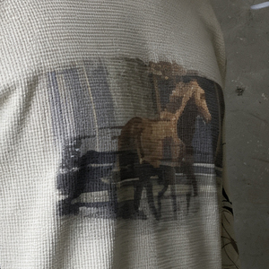 Men Waffle Knit Thermal <strong>Raglan</strong> <strong>Long</strong> <strong>Sleeve</strong> Streetwear Casual Blank <strong>T</strong>-<strong>Shirt</strong> Custom - Product Image 3