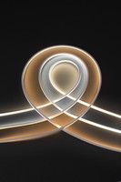 Gloriva - Tira de Luz LED de Neón de Silicona Ahumada Anti-Amarillamiento de 8x8 mm, IP65, 12 V CC, 10 W/m, Ra80, 50000 Horas de Duración, Resistente a la Intemperie, Flexible