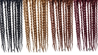 Extensions de cheveux synthétiques bouclés à la française, noir naturel, trame simple, ondulations spirales, pour tressage