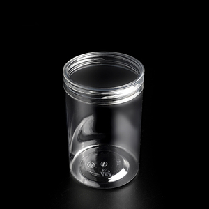 Manufacture sa8000 plastic nuts food storage jar sauce holder plastic can pet sealed jar