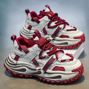 Chaussures décontractées pour hommes, tendance hiver, style rétro, sport, à talons hauts et semelles épaisses - Product Image 3