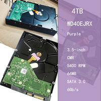 Disque dur interne WD40EJRX Purple 4 To, neuf, 64 Mo, 5400 tr/min, 3,5 pouces, SATA 6 Gb/s, garantie 1 an, surveillance vidéo