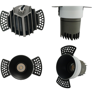 Shanhe nero bianco 7w 10w 12w 15w tri colore incasso ultra sottile downlight led trimmless 3cct - Product Image 2