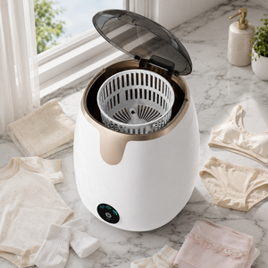 Compact 13L <b>Mini</b> Laundry Washing Machine Portable Underwear With Detachable Spin Basket for Apartment Dorm Travel CiXi Andong Fe - Product Image 3