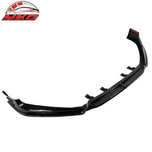 ลิ้นกันชนหน้าสำหรับ Honda Accord 2018-2021 สีดำเงา สปอยเลอร์ทรง V5 วัสดุ PP 3 ชิ้น พร้อมดิฟฟิวเซอร์และแผ่นกันกระแทก - Product Image 2