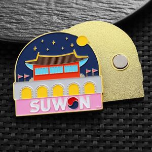 Imán Personalizado para Refrigerador, de Aleación Metálica, Personalizado de Fábrica, Imán 3D de Dibujos Animados, Recuerdos Esmaltados para Refrigerador - Product Image 6