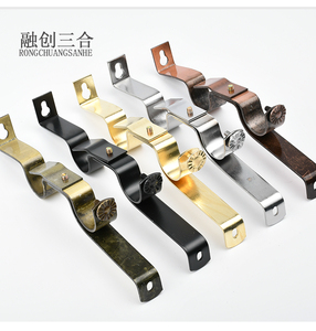 Supports de <span class=keywords><strong>tringle</strong></span> à <span class=keywords><strong>rideau</strong></span> de luxe <span class=keywords><strong>Tringle</strong></span> à <span class=keywords><strong>rideau</strong></span> et anneau de suspension en fer de différentes couleurs Crochet circulaire Porte-<span class=keywords><strong>tringle</strong></span> à <span class=keywords><strong>rideau</strong></span> - Product Image 3