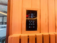 Sauna extérieur moderne JiuTianTu électrique pour 4 personnes - Cabine de sauna sec en bois de pruche massif avec commande informatique 1
