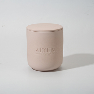 AIKUN Bulk Supply OEM ODM Ceramic <b>Candle</b> Natural Soy Wax Handmade Scented Ceramic <b>Candle</b> for Packaging Solutions - Product Image 1