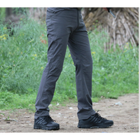 Pantalon Cargo à poche à séchage rapide 100% Polyester pour homme, salopette d'été kaki robuste pour l'extérieur, pantalon de Camping tactique masculin