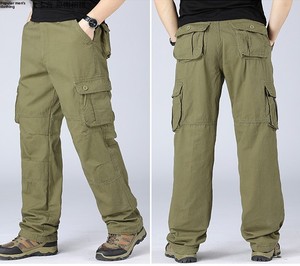 <span class=keywords><strong>Pantaloni</strong></span> <span class=keywords><strong>Cargo</strong></span> Casual da uomo con Multi-tasche lungo Outdoor Fitness Joggers comode tute - Product Image 3