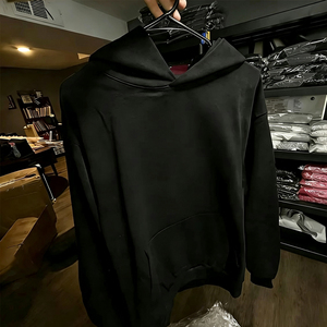 เสื้อฮู้ดดี้ผ้าฟลีซคอตตอนหนา 420GSM สำหรับผู้ชาย สกรีนโลโก้ได้ตามต้องการ ไม่มีเชือกผูก ทรงโอเวอร์ไซส์ สไตล์สตรีทแวร์สุดหรู ขายส่ง - Product Image 1