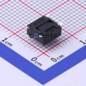 UK-B0228-G4.3-250-JZ Tactile Switch SMD-4P,6x6mm Switch Single Pole Single Throw Round Button 2.5N Vertical Mount - Product Image 2