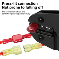 Connecteur rapide à double sertissage pour câble électrique série CNXI FDFNYD, en nylon entièrement isolé, avec borne femelle en laiton