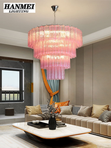 <span class=keywords><strong>Lustre</strong></span> de luxe en cristal style <span class=keywords><strong>MURANO</strong></span>, salon <span class=keywords><strong>vintage</strong></span> sud-asiatique, salle à manger en verre rétro, escalier de villa - Product Image 2